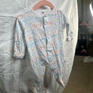 Adorable Animal Print Kids Footie Pajamas
